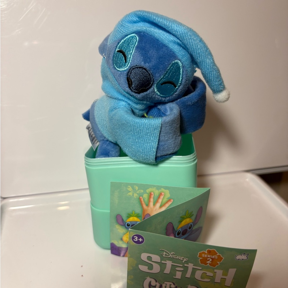 Disney Stitch Plush in Blue and Teal Pajamas